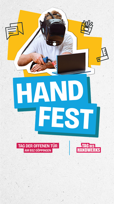 Flyer Übersicht für HandFest Veranstaltung